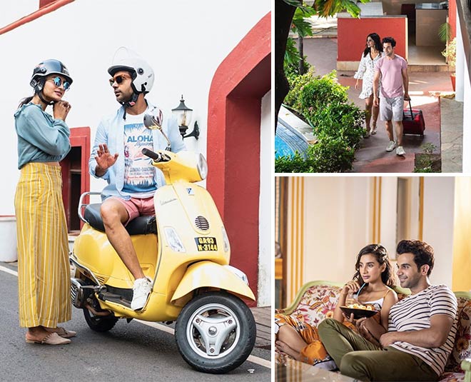 Bollywood actor raj kumar rao spending time in goa with girlfriend patralekha