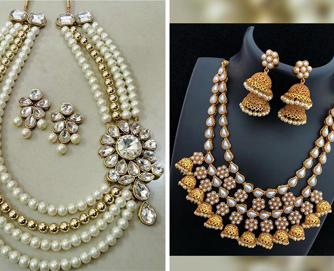 apart from gold jewellery brides can also purchase moti kundan and silver jewellery