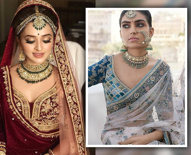 apart from gold jewellery brides can also purchase moti kundan and silver jewellery