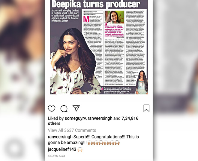 deepika padukone next film will be on acid attack survivor