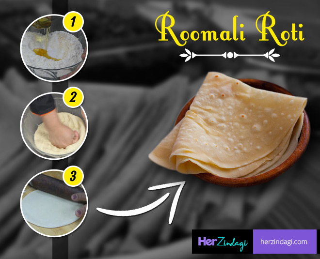 how to make roomali roti at home step