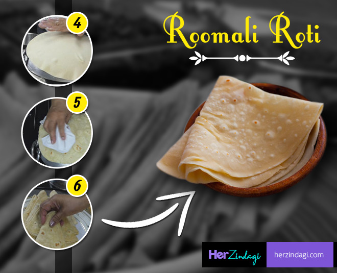 how to make roomali roti at home step