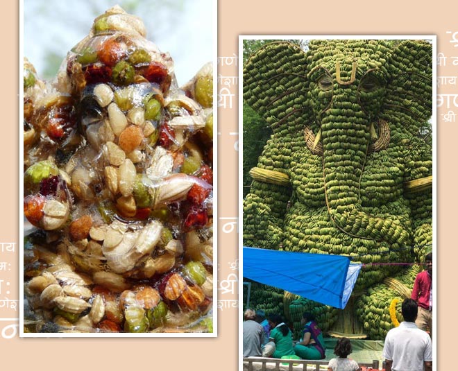 chocolate and banana ganpati idols of ganesh chaturthi festival across india
