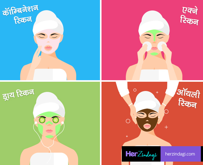 face mask according skin type