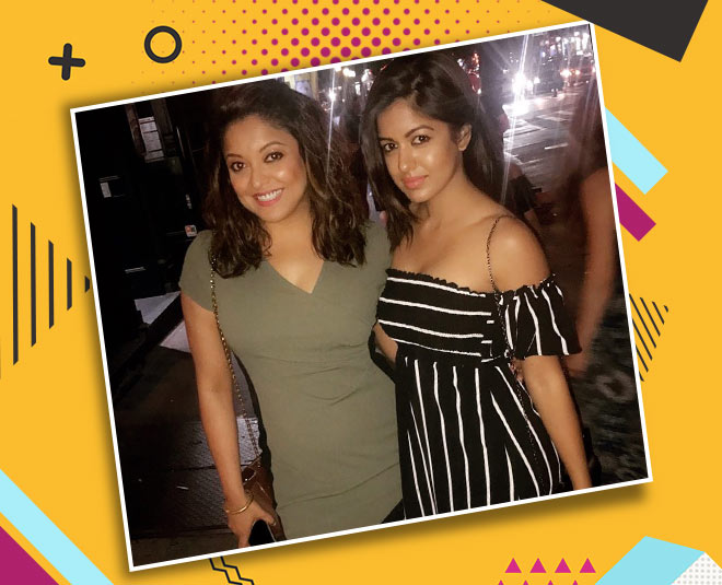 ishita dutta with tanushree dutta inside