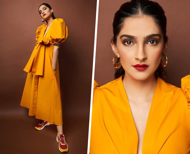 sonam kapoor in yellow outfit
