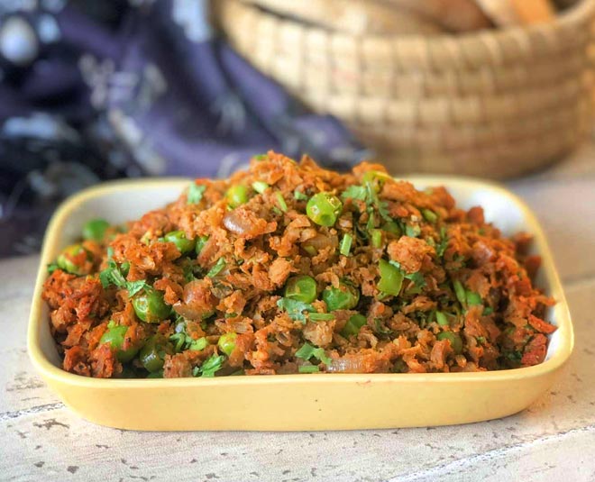 soya keema matar inside
