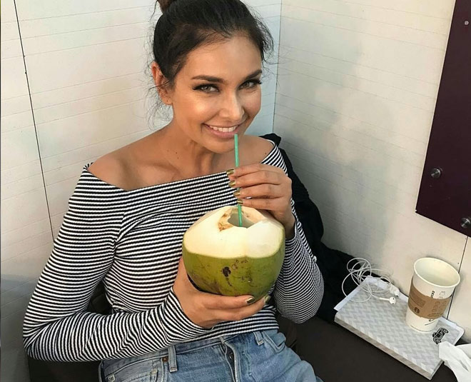 summer drinks coconut water lisa ray inside
