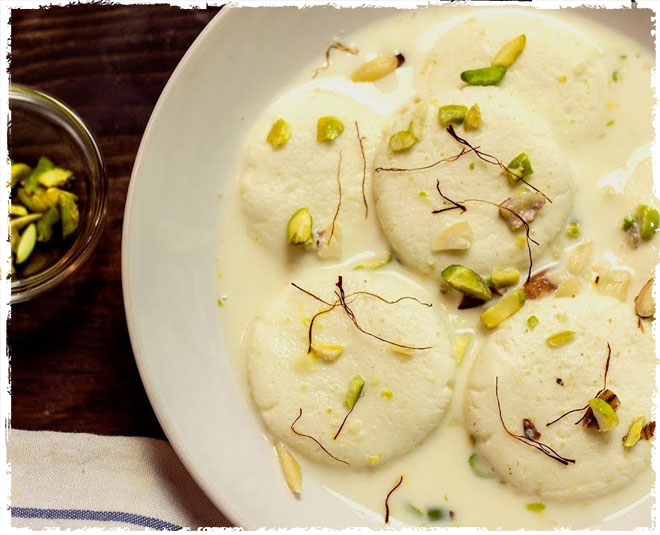 thandai rasmalai inside