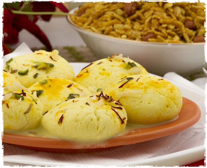 thandai rasmalai inside