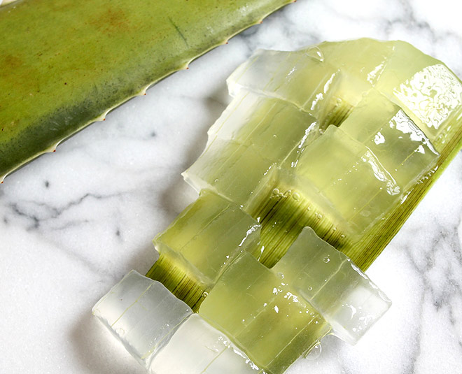 aloe vera ice cubes for glowing skin