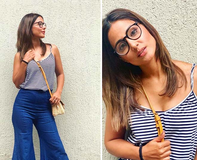 hina khan in denims inside