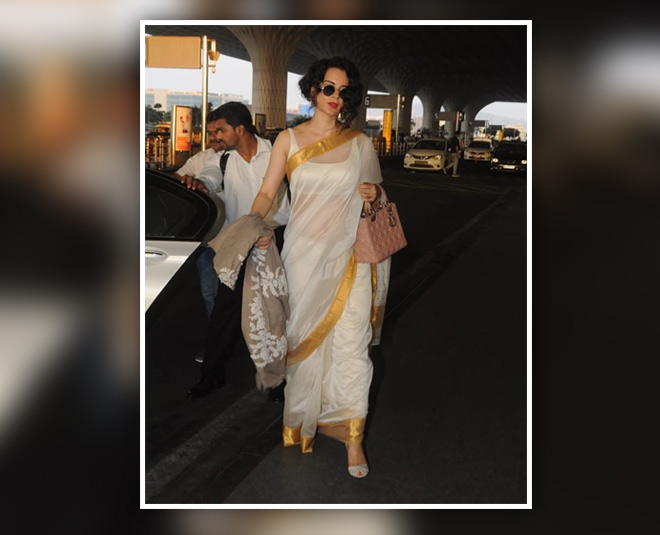 kangana ranaut on traditional look inside