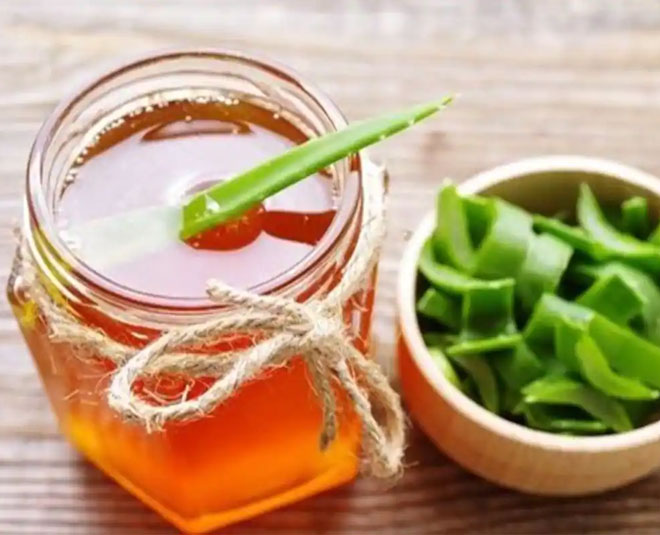 saggy skin treatment honey aloe vera inside