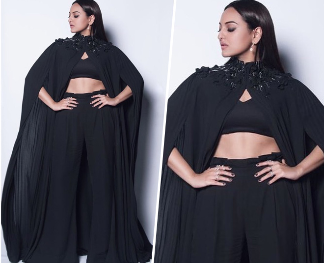 three piece suit like sonakshi sinha inside