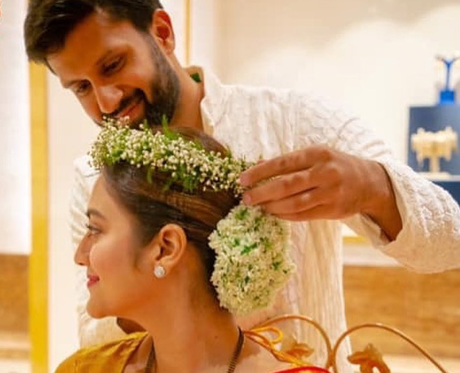 tmc sansad nusrat jahan celebrate hariyali teej with husband inside