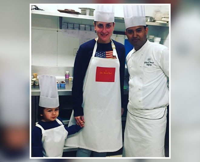 Taimur ali khan cooking pics