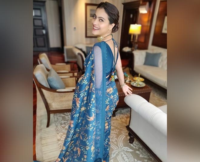 kajol floral saree look for weddings