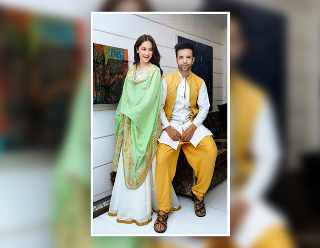 sanjeeda shaikh in white lehenga