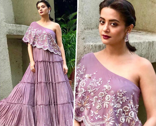 one shoulder dresses celebs surveen inside