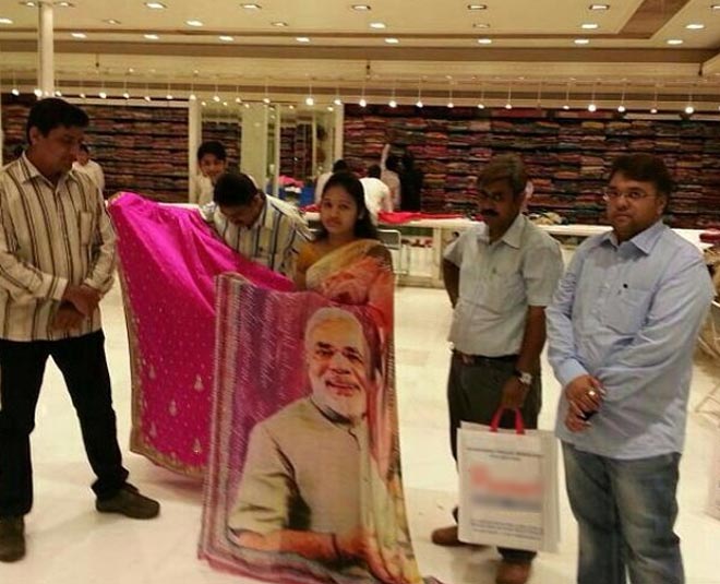 prime minister modi saree fashion