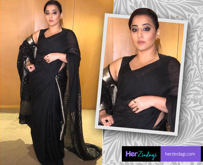 vidya balan saree style