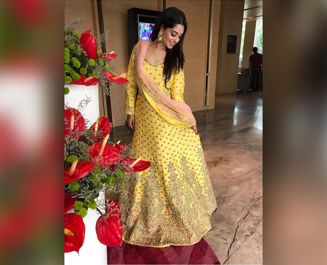 anarkalis of Big boss winner dipika kakar are perfect ethnic outfits for haldi ceremony