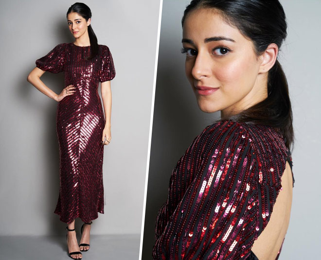 ananya panday soty stylish pics shimmer inside
