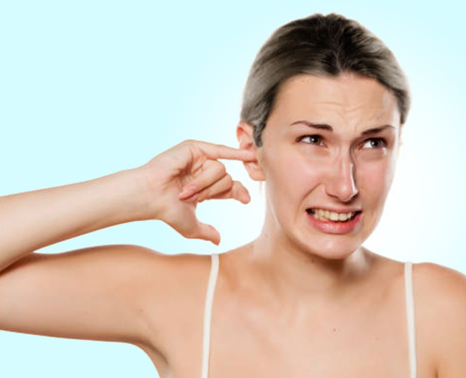 finger in ear inside