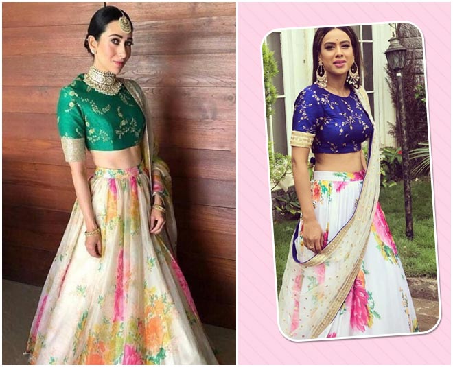 kaprishma kapoor nia sharma duplicate fashion designer outfit