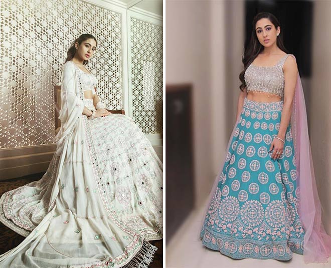 manish malhotra top celeb lehengas sara ali khan insdie