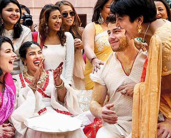 priyanka nick wedding haldi inside pictures jodhpur
