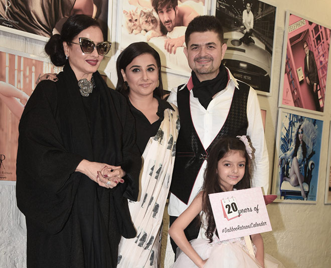 rekha vidya balan dabboo ratnani calender launch