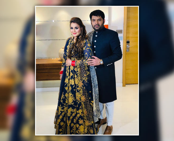 kapil sharma spotted with wife ginni while going for babymoon inside