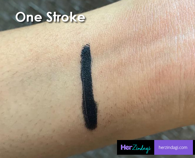 lakme absolute shine liquid eye liner swatch