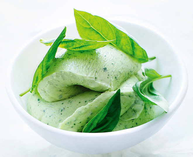 tulsi ice cream inside