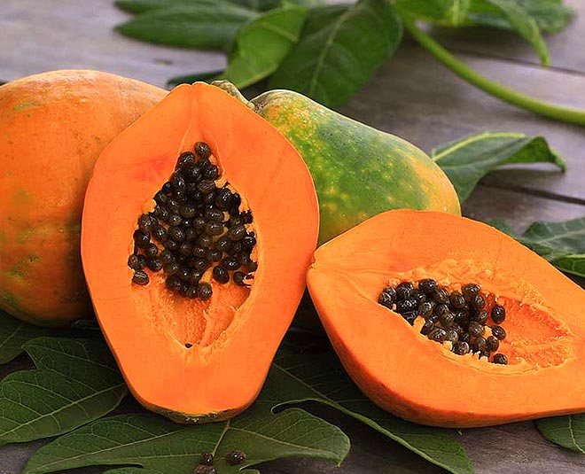 beautiful skin with home bleach papaya inside