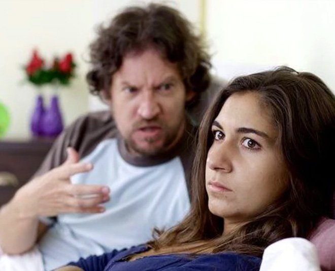 couple fighting inside