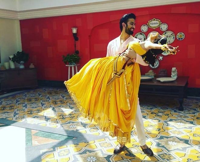 rajeev sen married charu asopa enjoying in yellow dress inside