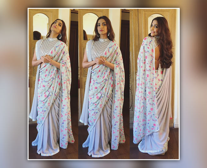 sonam floral saree