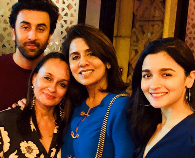 Alia Ranbir with family Hunting Love Nest