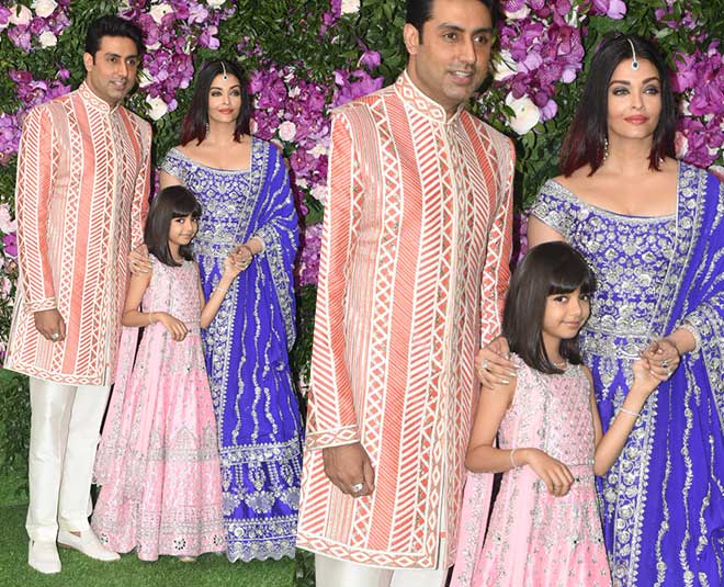 aishwarya rai aaradhya bachchan abhishek bachchan at akash ambani wedding inside