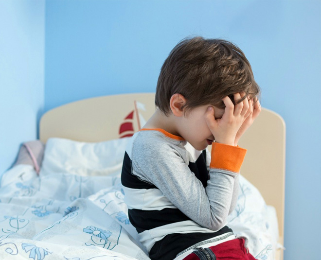 child is stressed inside