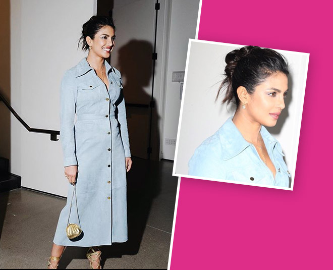 denim dress priyanka chopra