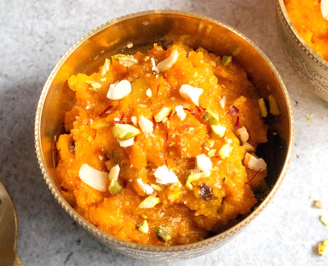kaddu ka halwa inside