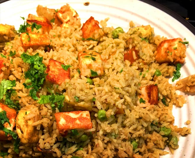 paneer pulao inside