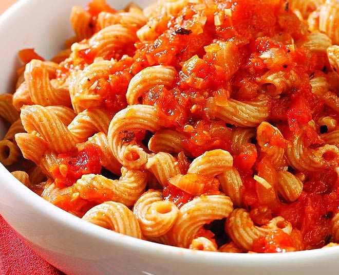 red sauce pasta inside