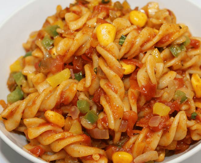 red sauce pasta inside