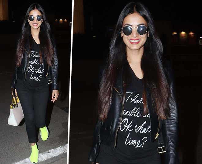 sonal chauhan airport look march