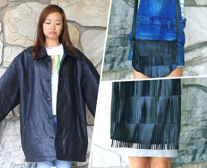 transform old clothes into bag inside